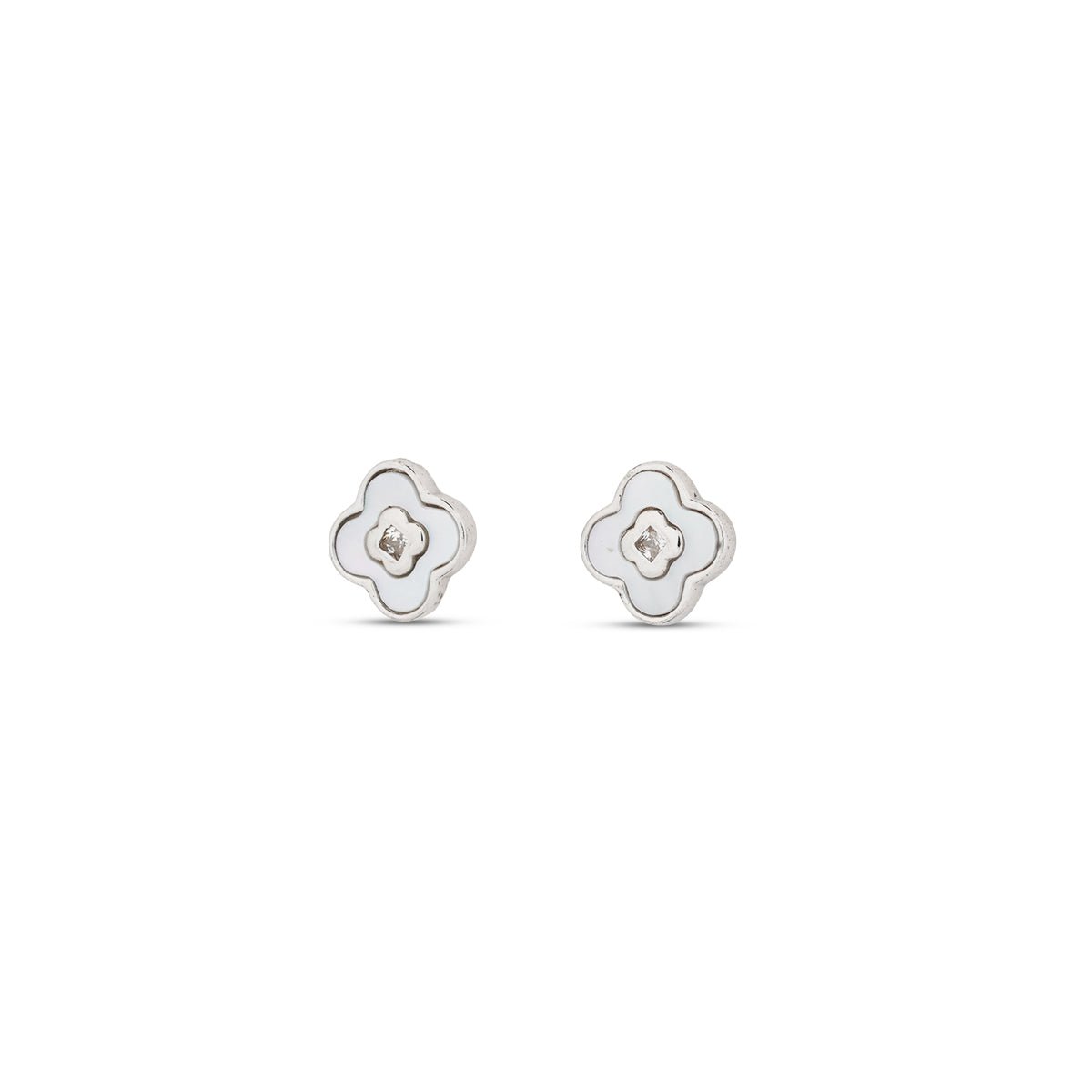 Mother of Pearl Ivory Bloom Studs - MBAGH