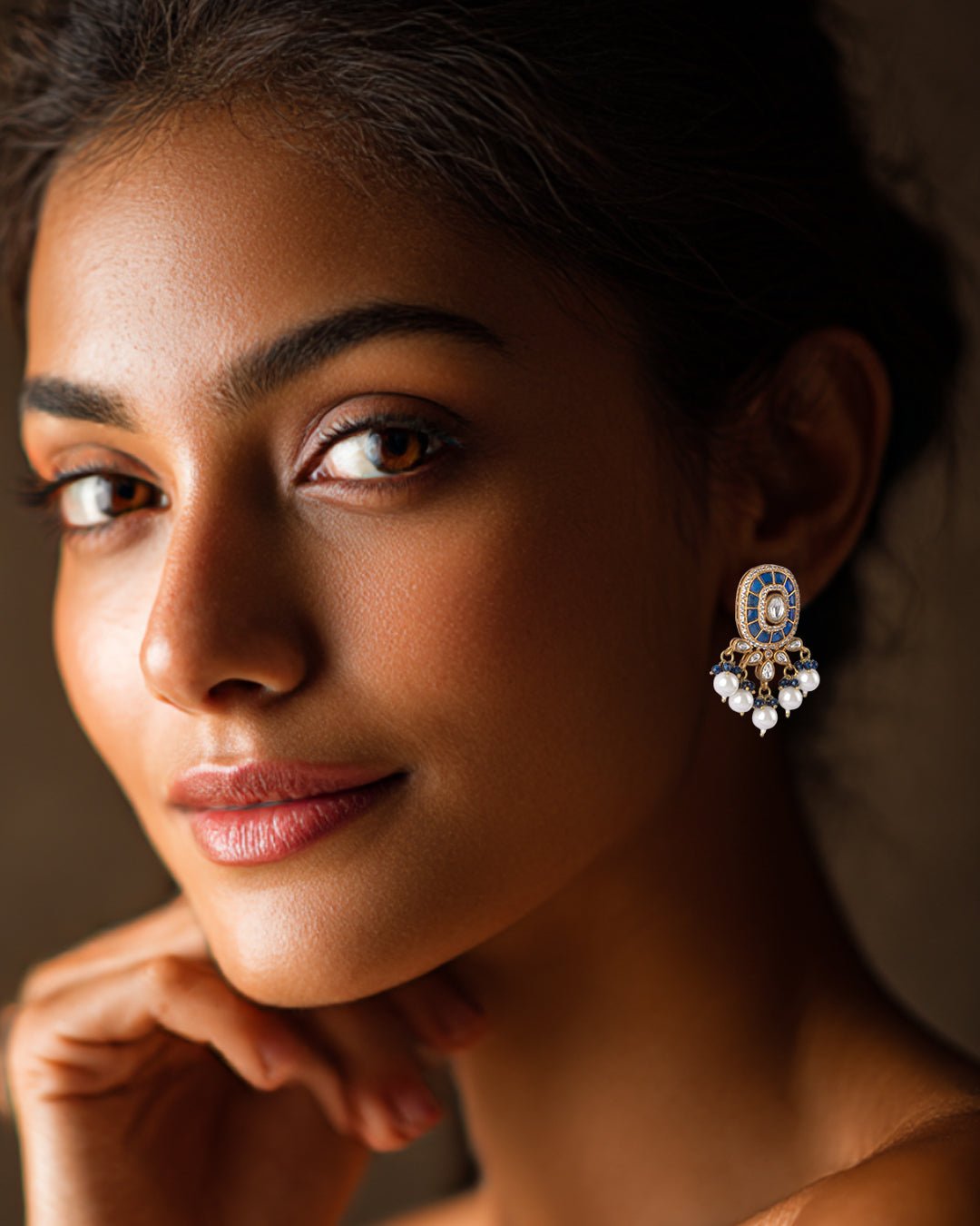 Mrilani Earrings in Sapphire - MBAGH