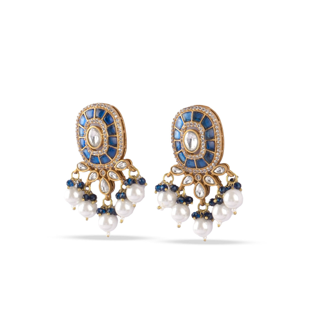 Mrilani Earrings in Sapphire - MBAGH