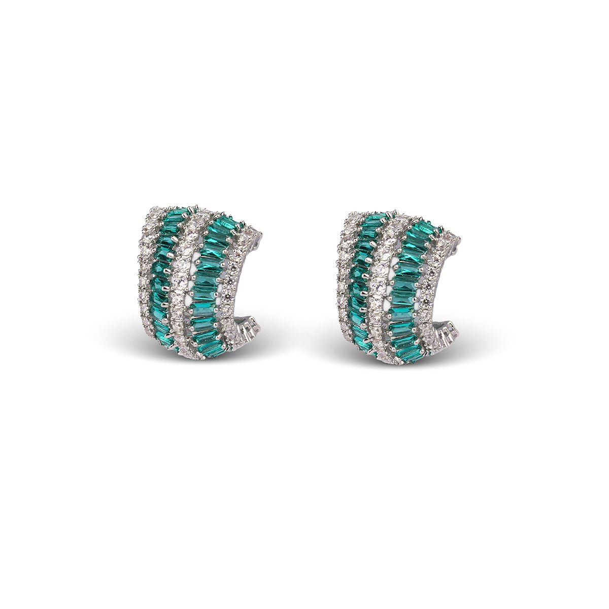Niva Earrings - Green - MBAGH