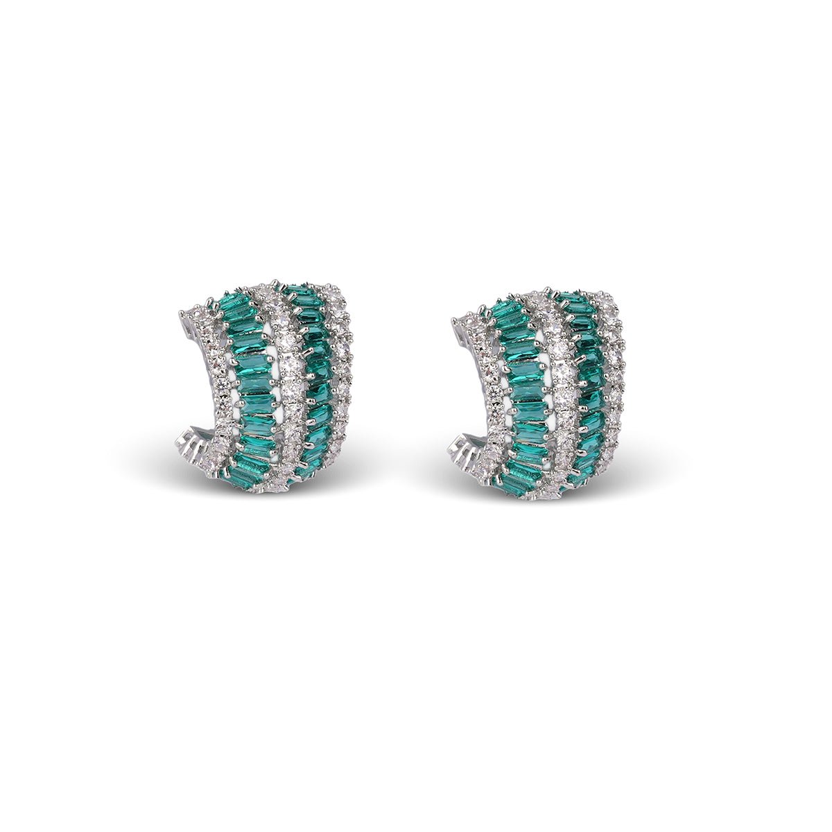 Niva Earrings - Green - MBAGH