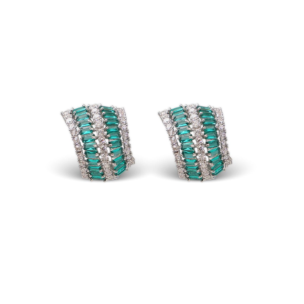 Niva Earrings - Green - MBAGH