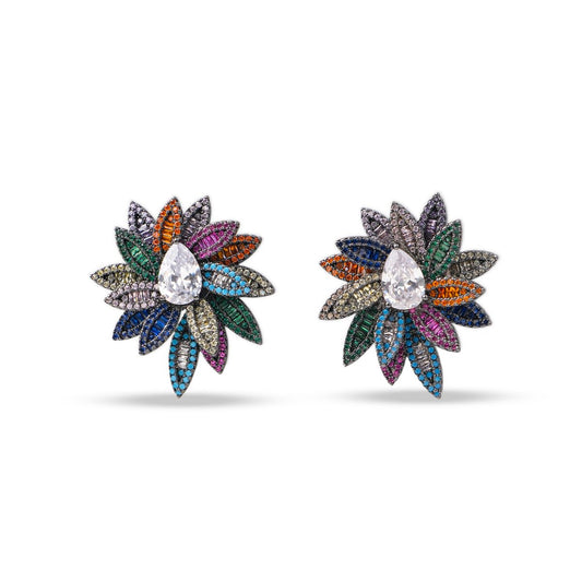 Noor Earrings in Multicolor - MBAGH