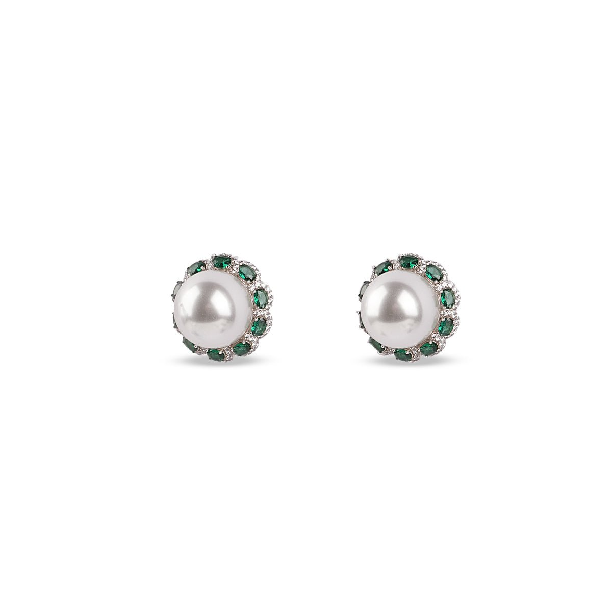 Noor Peridot & Pearl Studs - MBAGH