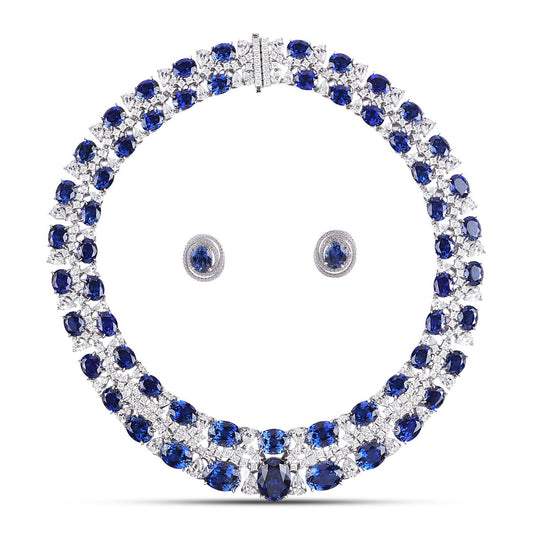 Novaea Necklace in Sapphire - MBAGH
