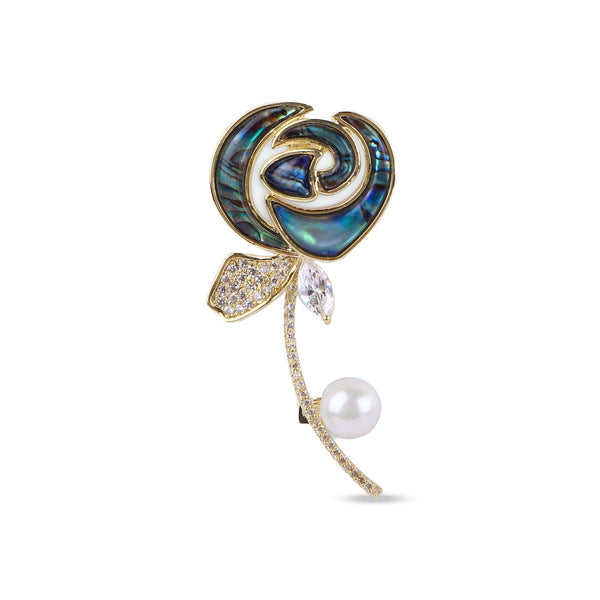 Pearl Rose Brooch - MBAGH