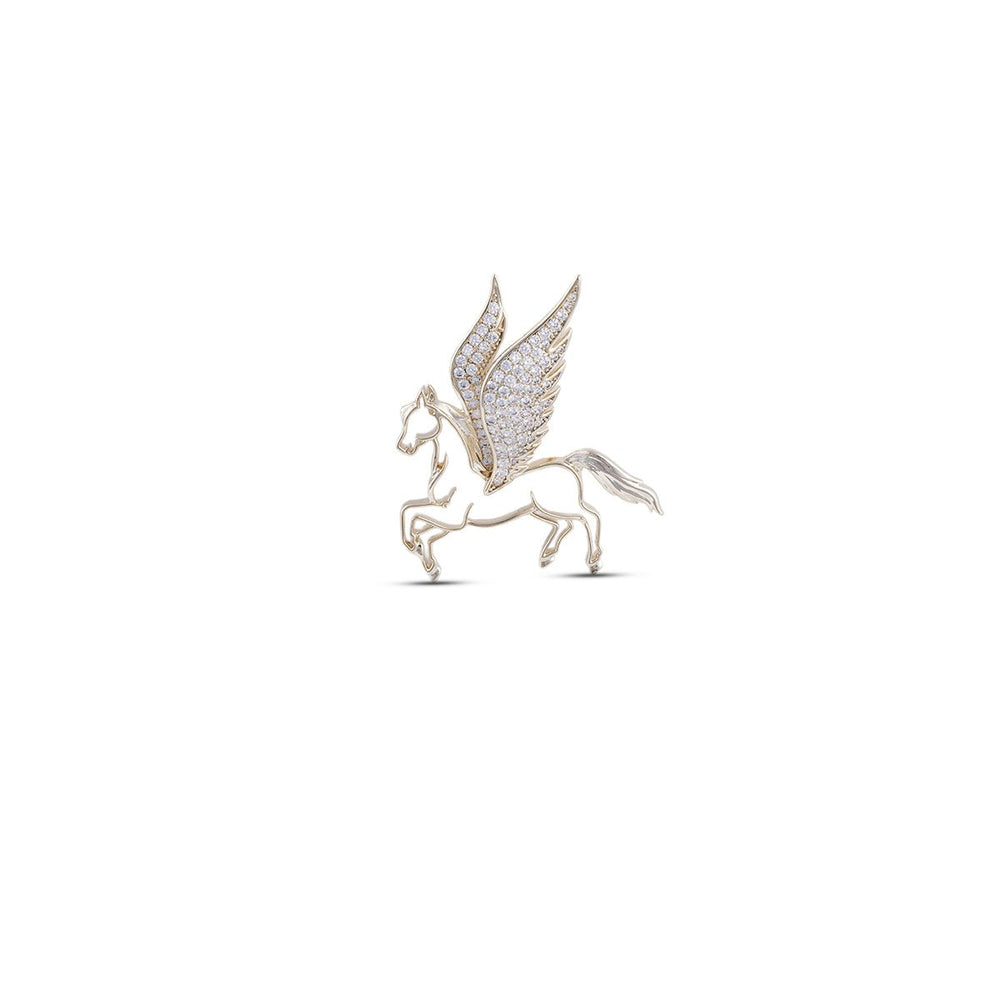 Pegasus Crystal Brooch