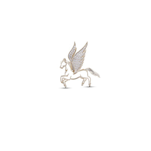 Pegasus Crystal Brooch