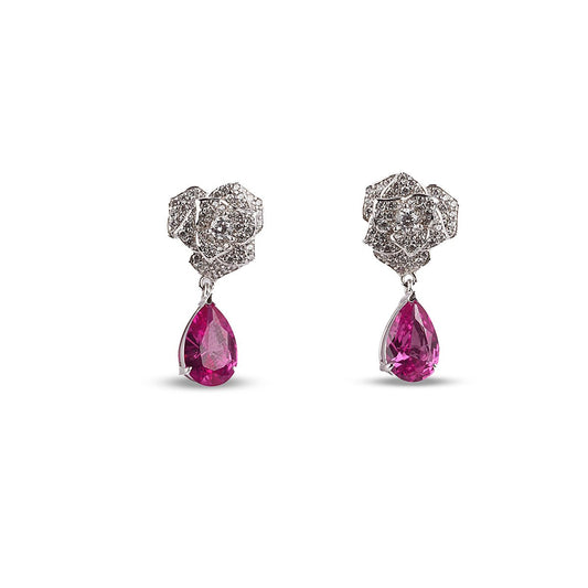 Rania Pink Sapphire Earring - MBAGH