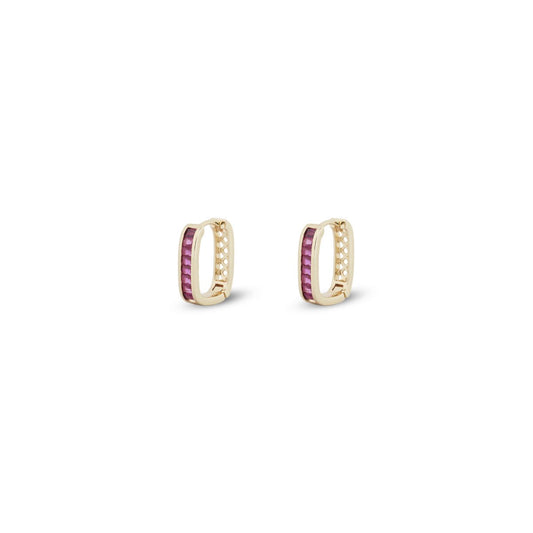 Rosalie Ruby Hoop Earrings - MBAGH