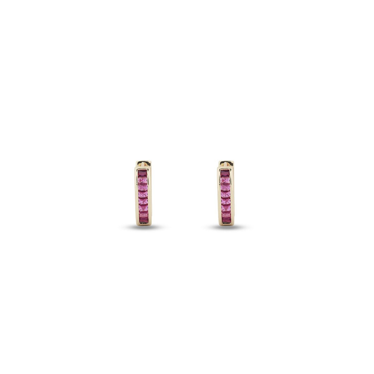 Rosalie Ruby Hoop Earrings - MBAGH