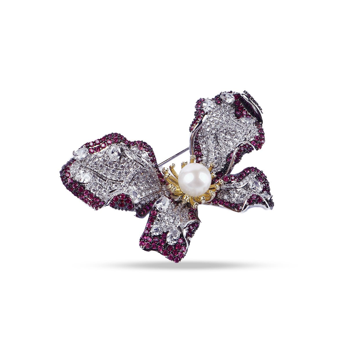 Ruby Pearl Butterfly Brooch - MBAGH