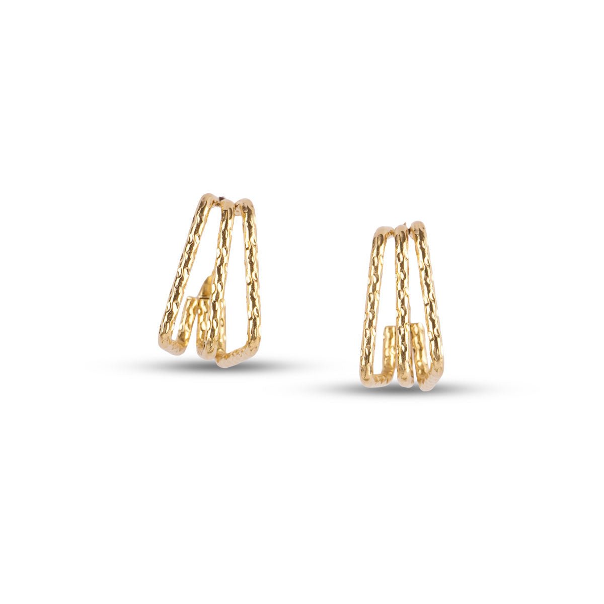 Runway Gold Hoop Earrings - MBAGH
