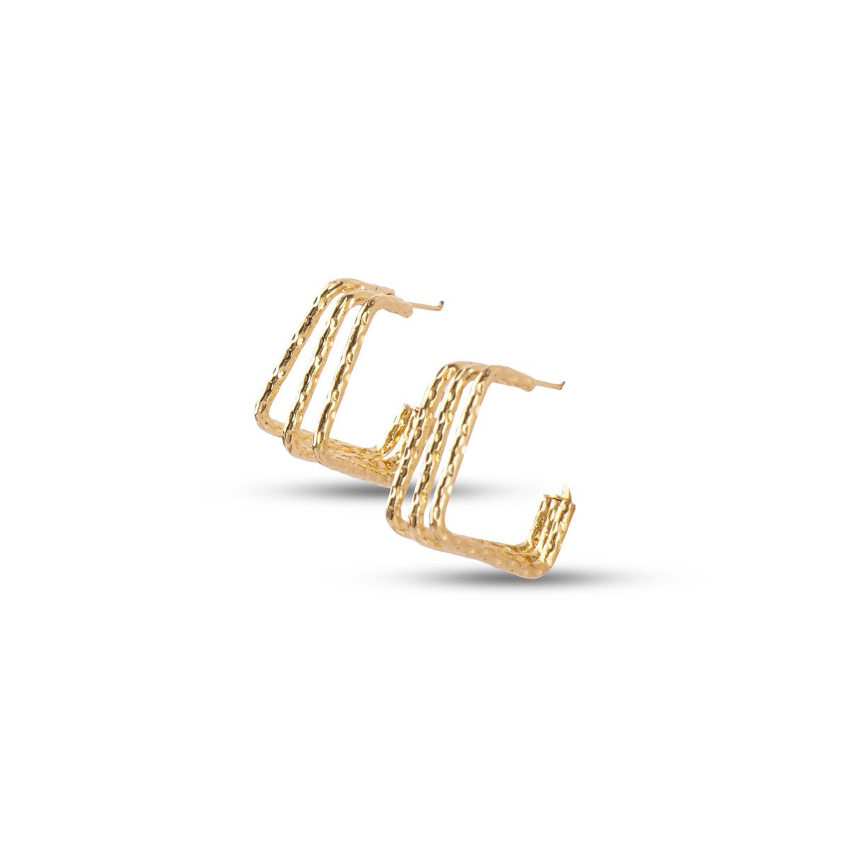 Runway Gold Hoop Earrings - MBAGH