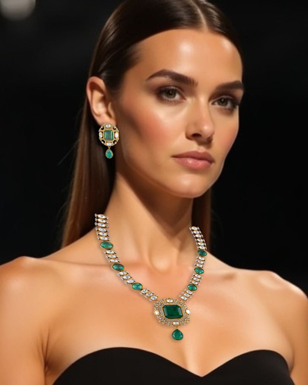 Shirin Necklace Set (Sold as a set with Earrings) - MBAGH