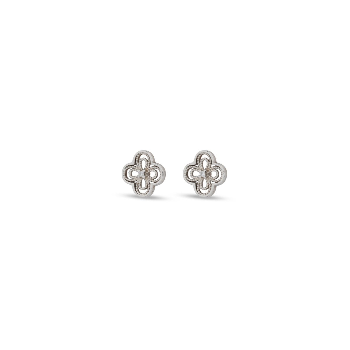Sterling Silver Clover Earrings - MBAGH