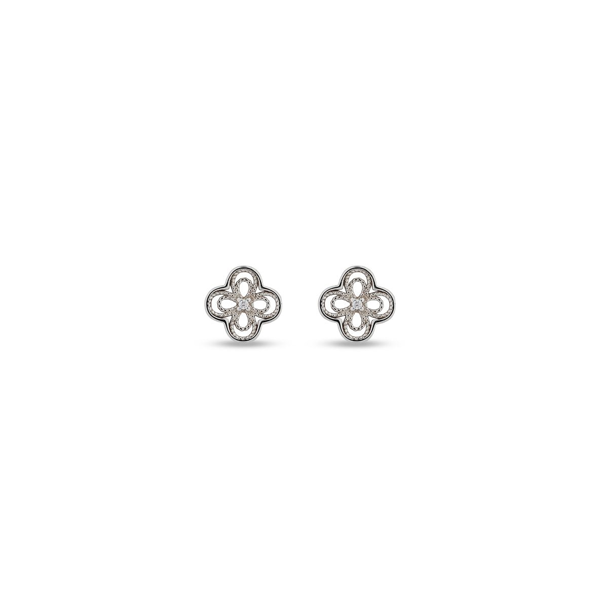 Sterling Silver Clover Earrings - MBAGH