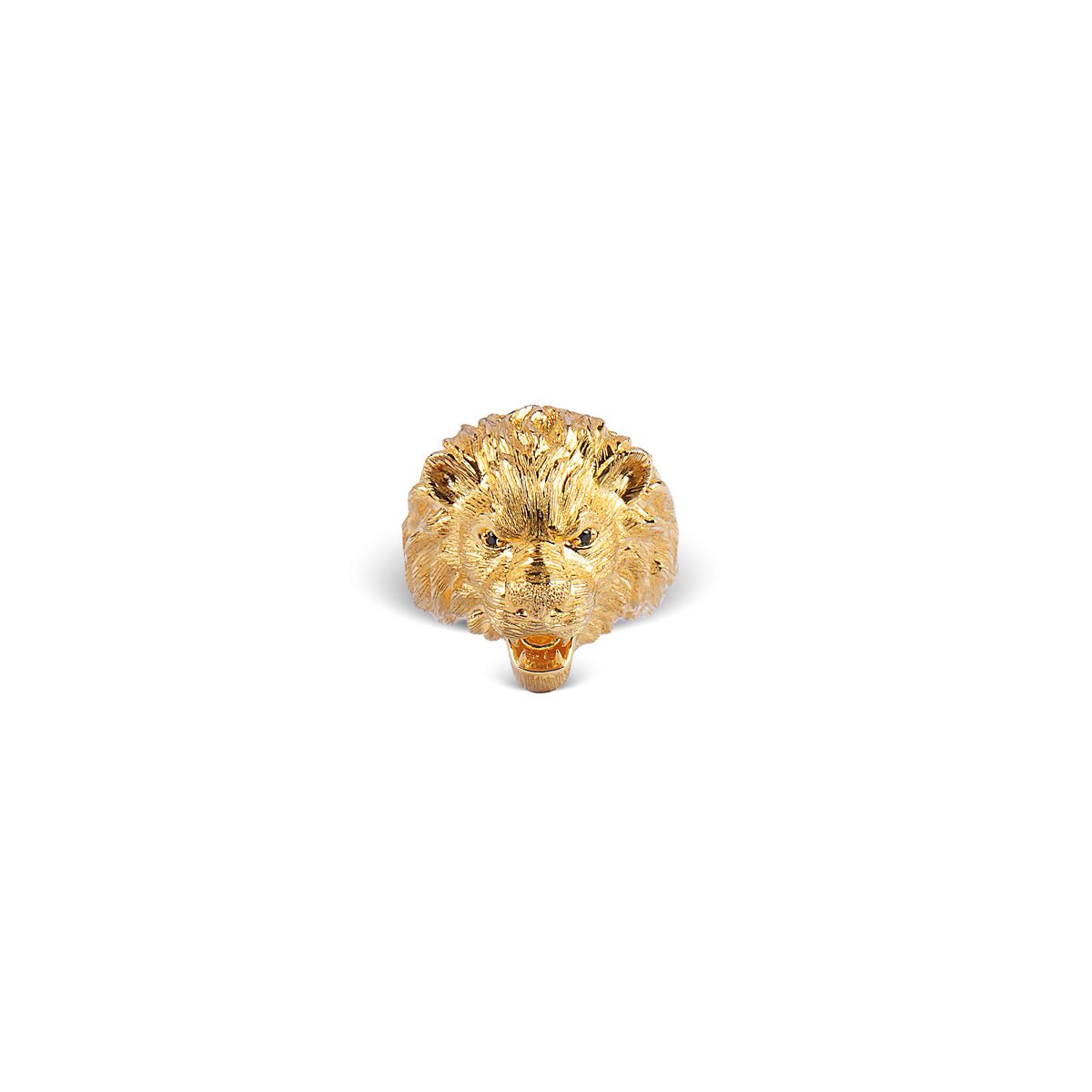 Valor Lion Head Ring in 18K Gold - MBAGH