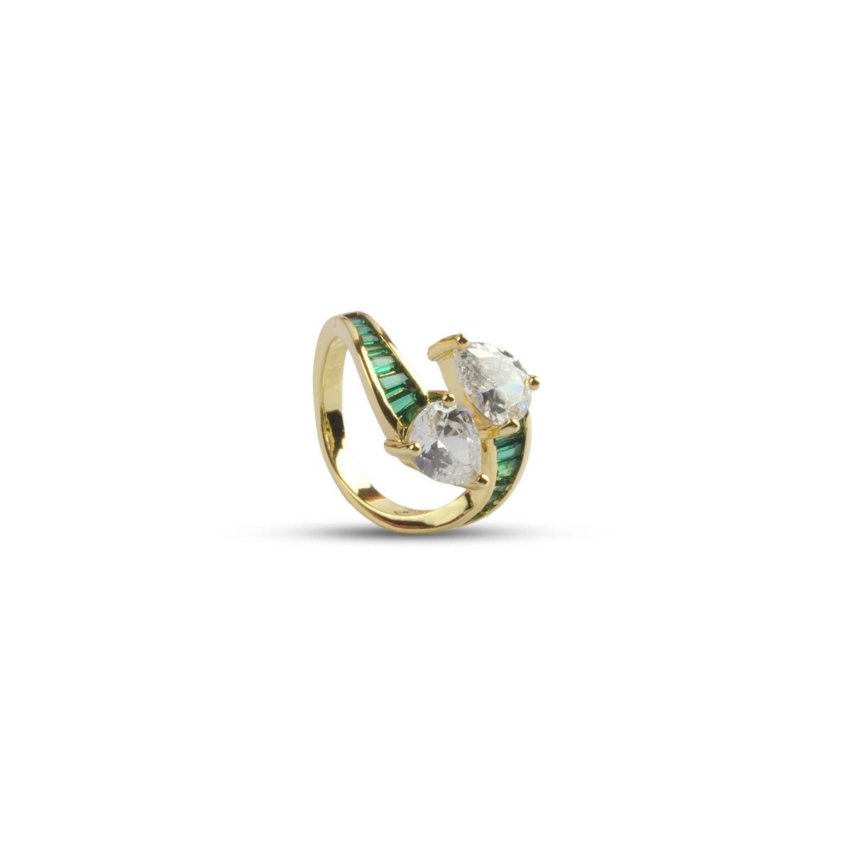 Velvet Rush Ring - Green - MBAGH