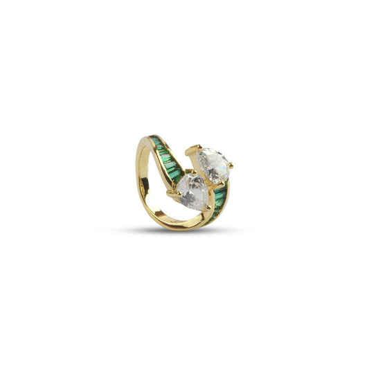 Velvet Rush Ring - Green - MBAGH