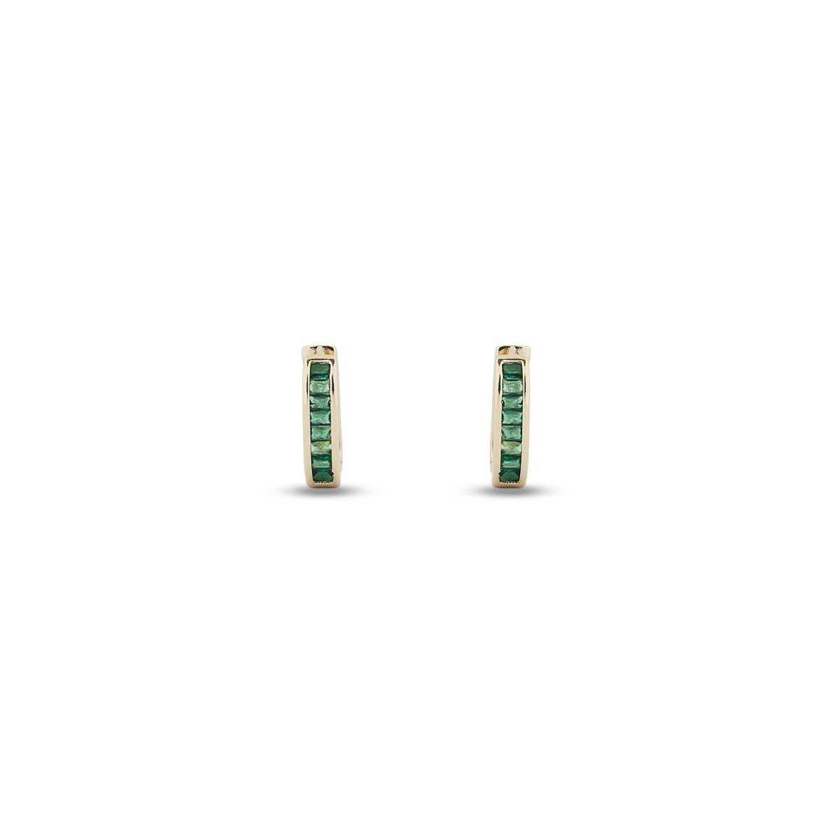Verdelle Emerald Hoop Earrings - MBAGH